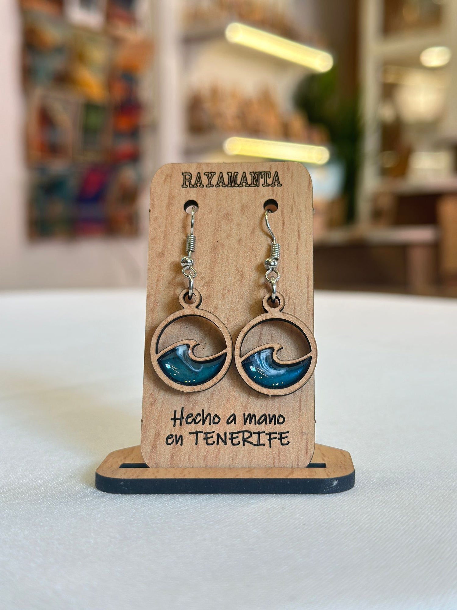 Pendientes Madera y Resina