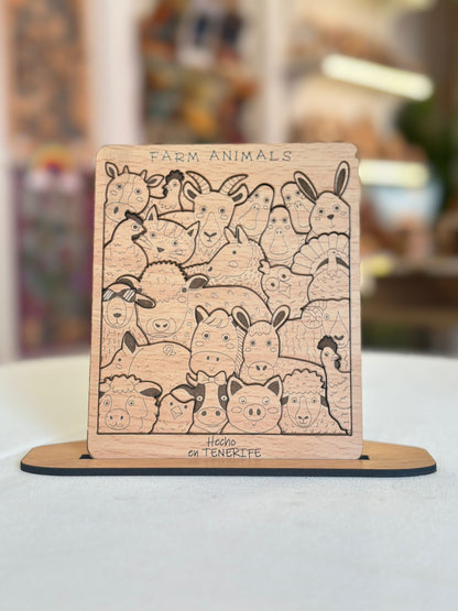 Puzzle Animalitos de Granja
