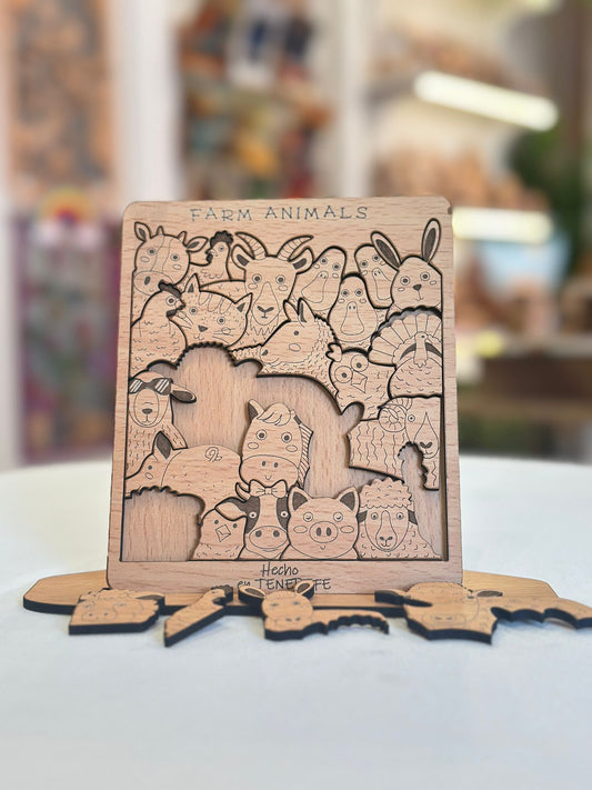 Puzzle Animalitos de Granja