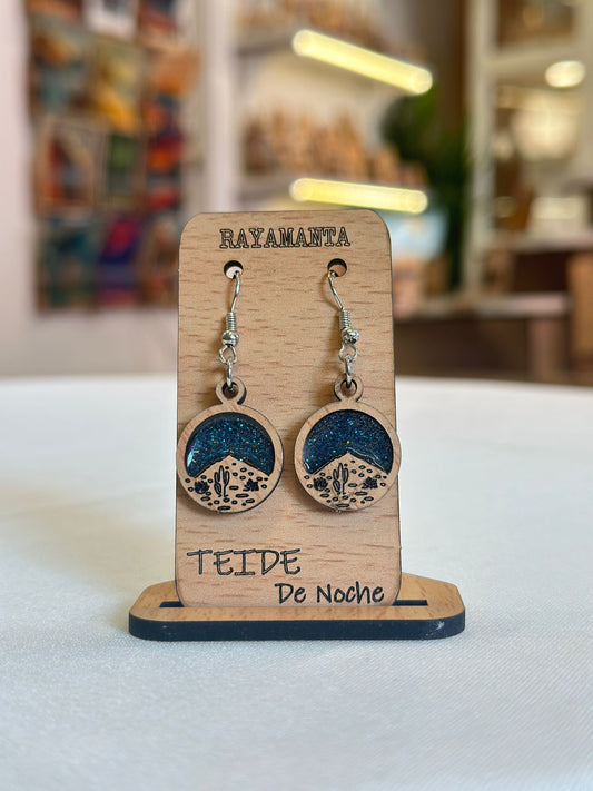 Pendientes Teide Noche